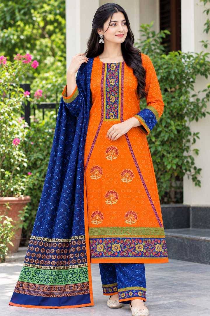 👗ব্লক,প্রিন্টের,আকর্ষণীয়,থ্রি,পিস,🌸